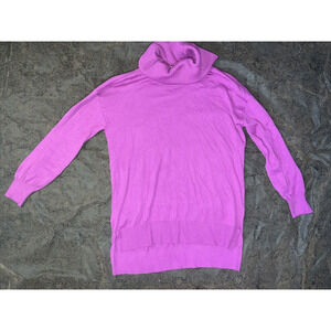 Ann Taylor LOFT Womens Cowl Neck Sweater, Long Sleeve, Purple, Size L, EUC